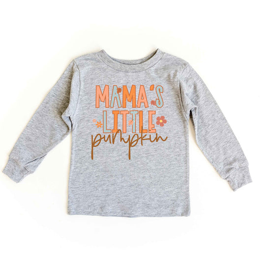 Mama's Little Pumpkin | Youth Graphic Long Sleeve Tee