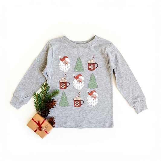 Tree And Mug Collage | Youth Graphic Long Sleeve Tee