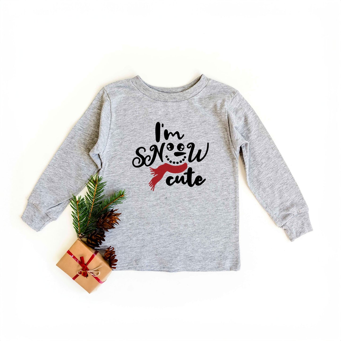 Christmas Tree Cutie Glitter | Youth Graphic Long Sleeve Tee