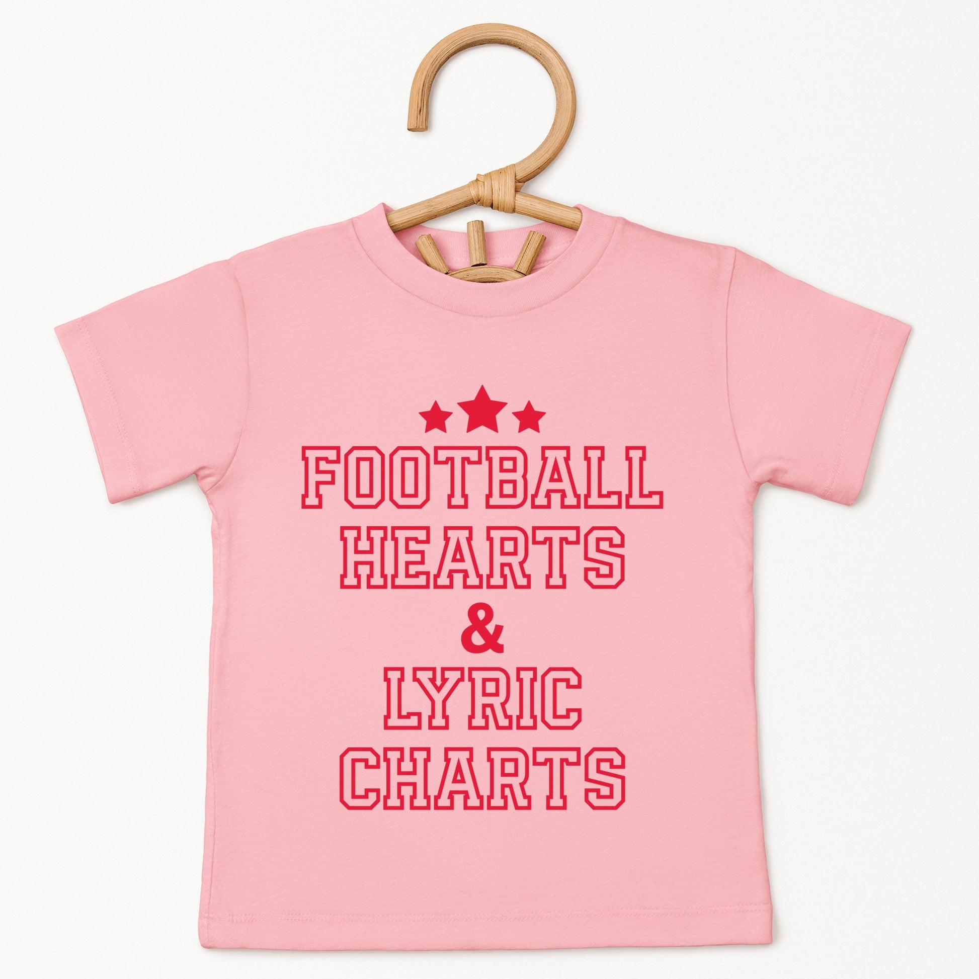 Football Hearts & Lyric Charts - Kids Youth Short Sleeve Tee and Toddler Short Sleeve Tee
