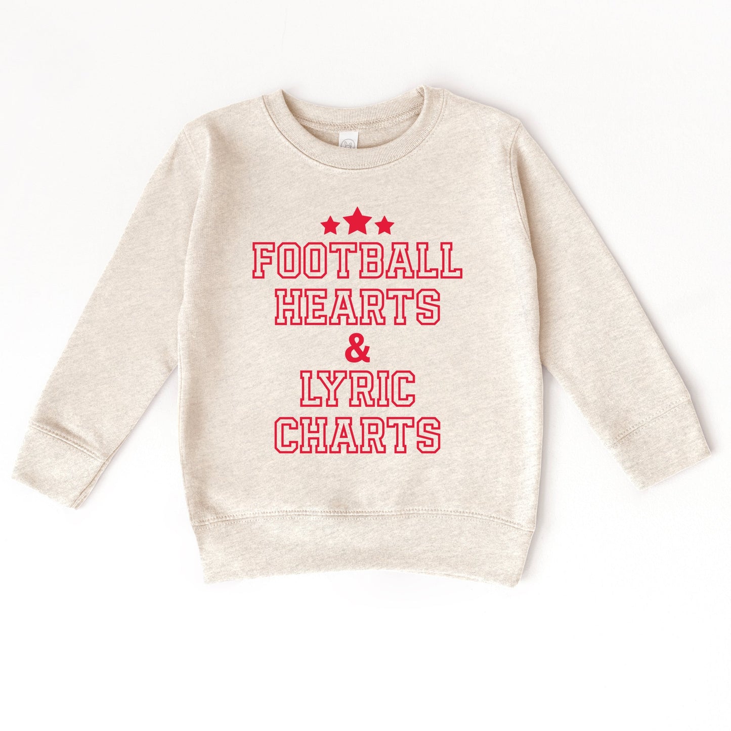 Football Hearts & Lyric Charts - Kids Toddler Sweatshirt and Kids Youth Sweatshirt