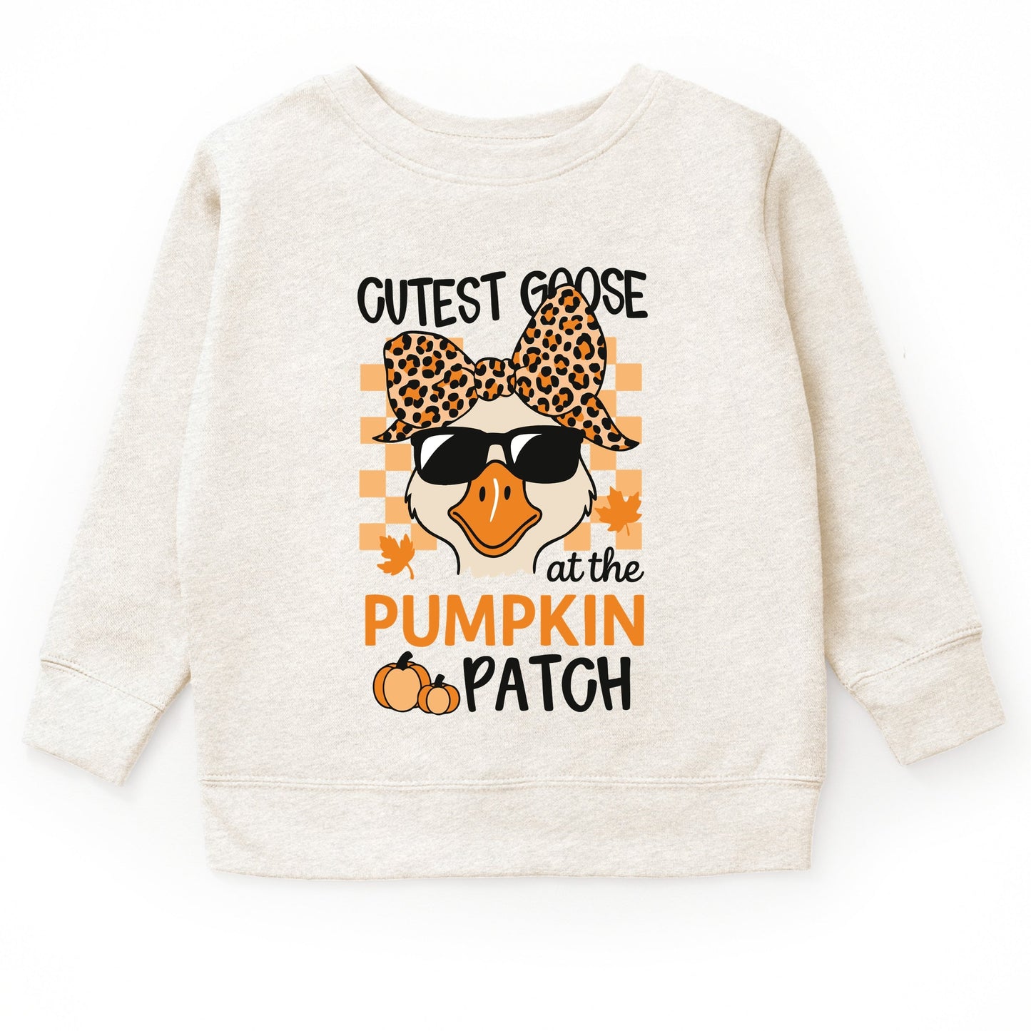 Cutest Goose At The Pumpkin Patch - Toddler Graphic Sweatshirt and Youth Graphic Sweatshirt