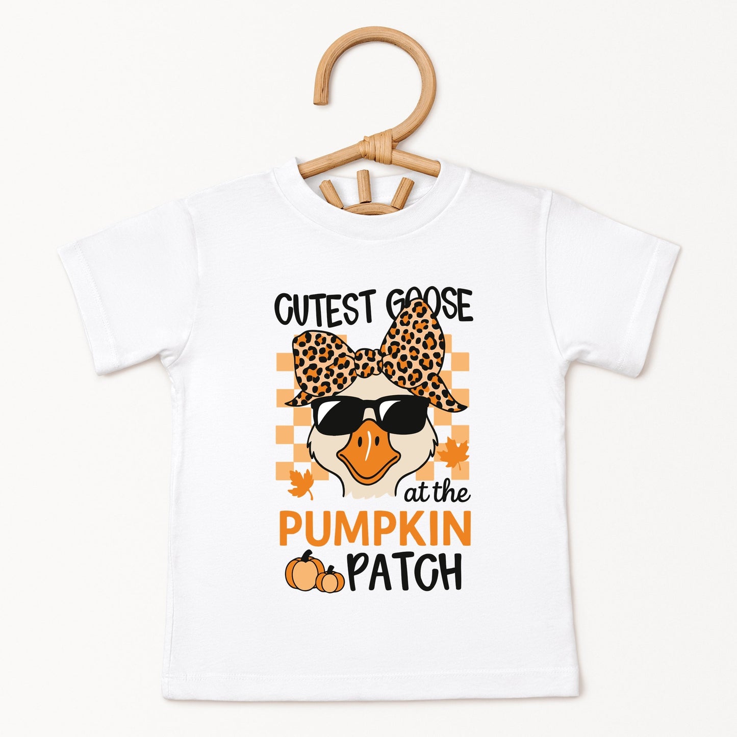 Cutest Goose At The Pumpkin Patch - Youth Short Sleeve Graphic T-Shirt and Toddler Short Sleeve Graphic T-Shirt