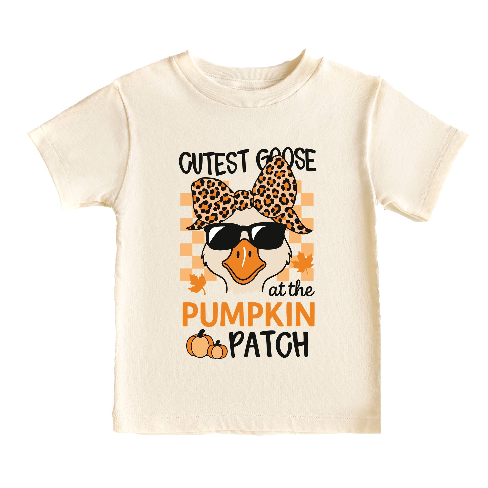 Cutest Goose At The Pumpkin Patch - Youth Short Sleeve Graphic T-Shirt and Toddler Short Sleeve Graphic T-Shirt