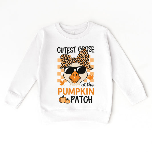 Cutest Goose At The Pumpkin Patch - Toddler Graphic Sweatshirt and Youth Graphic Sweatshirt