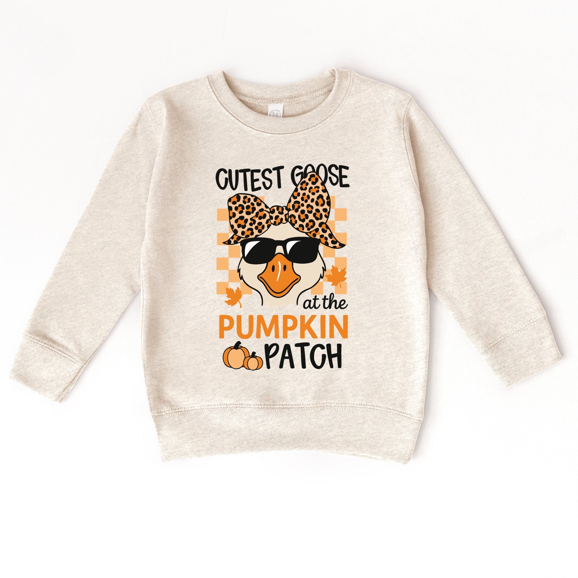 Cutest Goose At The Pumpkin Patch - Toddler Graphic Sweatshirt and Youth Graphic Sweatshirt