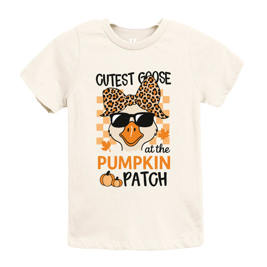 Cutest Goose At The Pumpkin Patch - Youth Short Sleeve Graphic T-Shirt and Toddler Short Sleeve Graphic T-Shirt