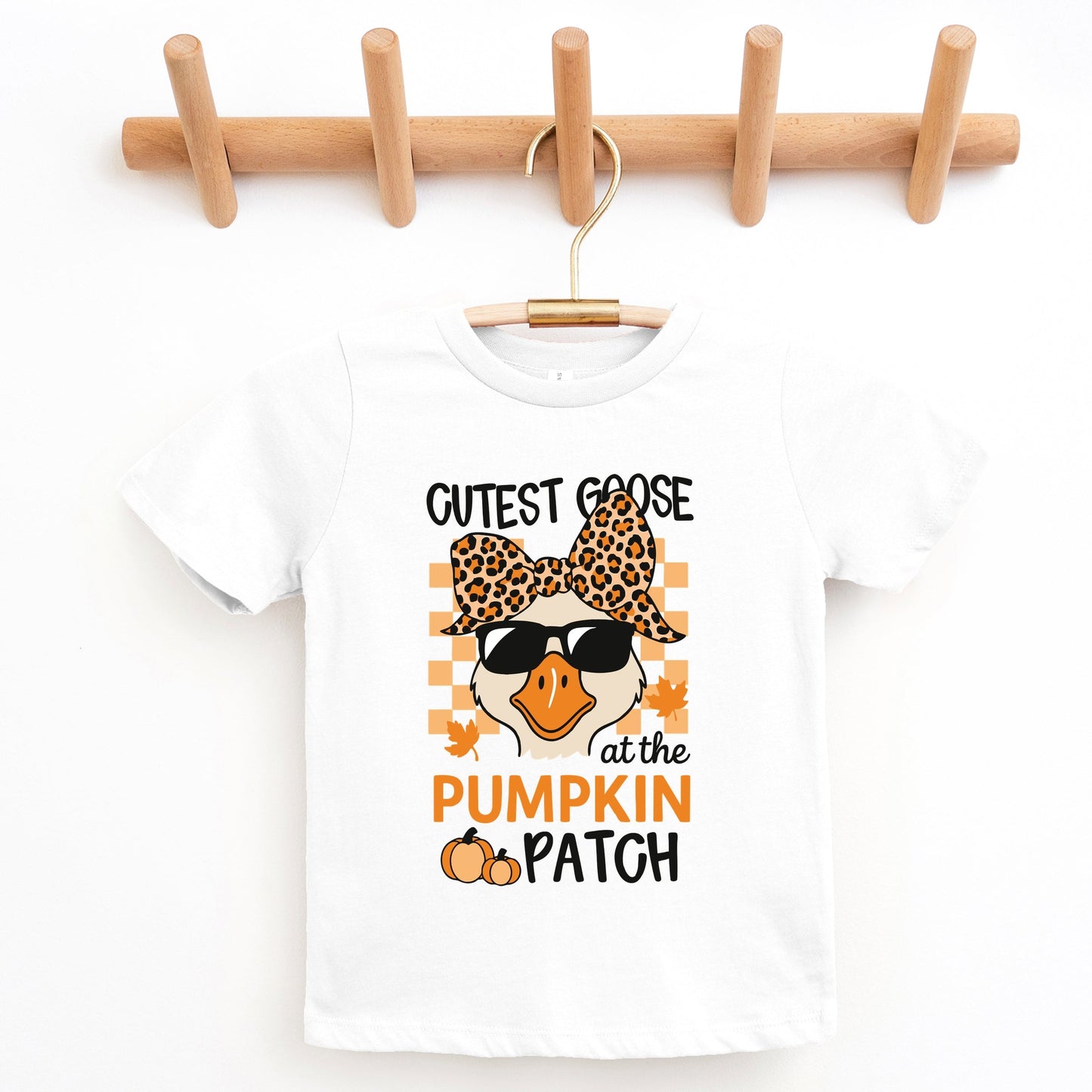 Cutest Goose At The Pumpkin Patch - Youth Short Sleeve Graphic T-Shirt and Toddler Short Sleeve Graphic T-Shirt