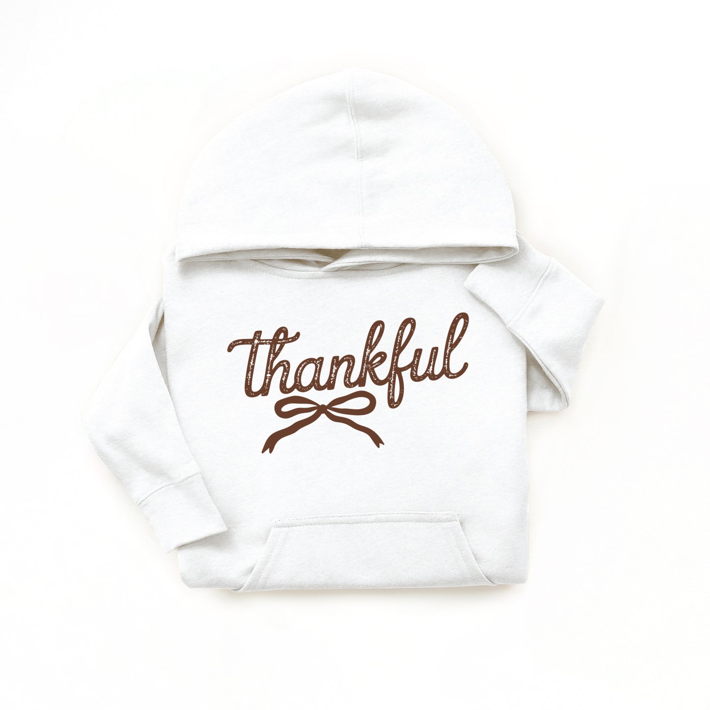 Thankful Coquette Distressed - Toddler Hoodie and Youth Graphic Hoodie
