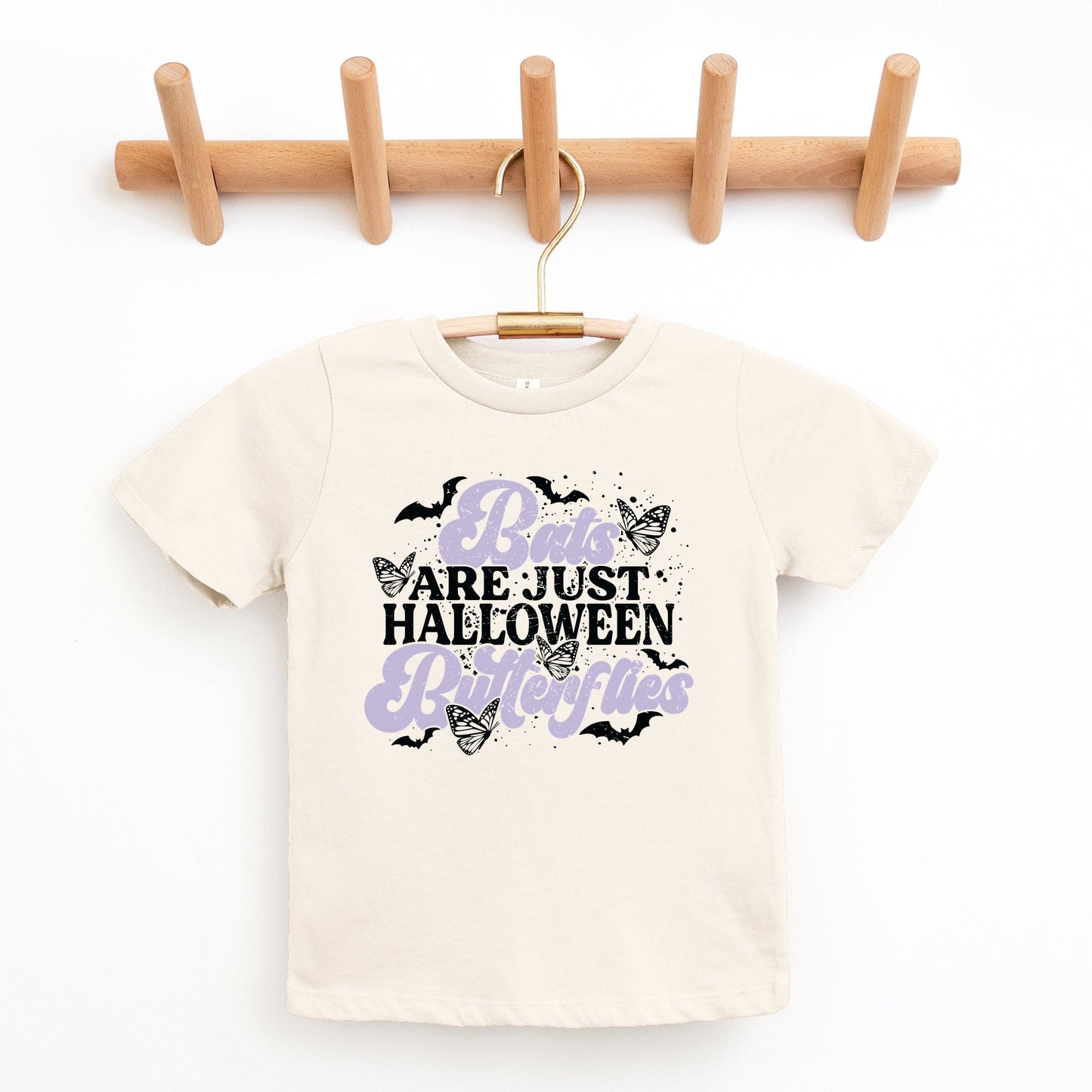 Bats Are Just Halloween Butterflies - Youth Short Sleeve Graphic T-Shirt and Toddler Short Sleeve Graphic T-Shirt
