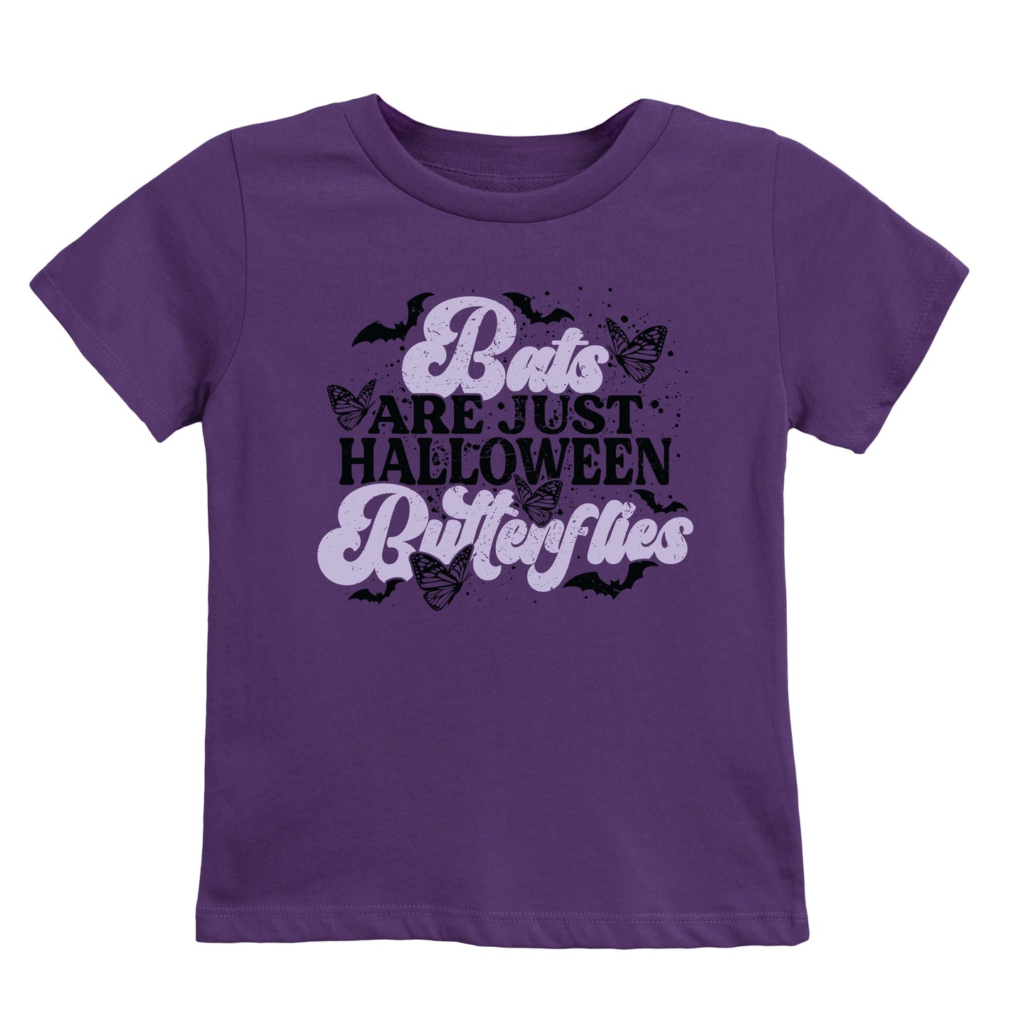 Bats Are Just Halloween Butterflies - Youth Short Sleeve Graphic T-Shirt and Toddler Short Sleeve Graphic T-Shirt