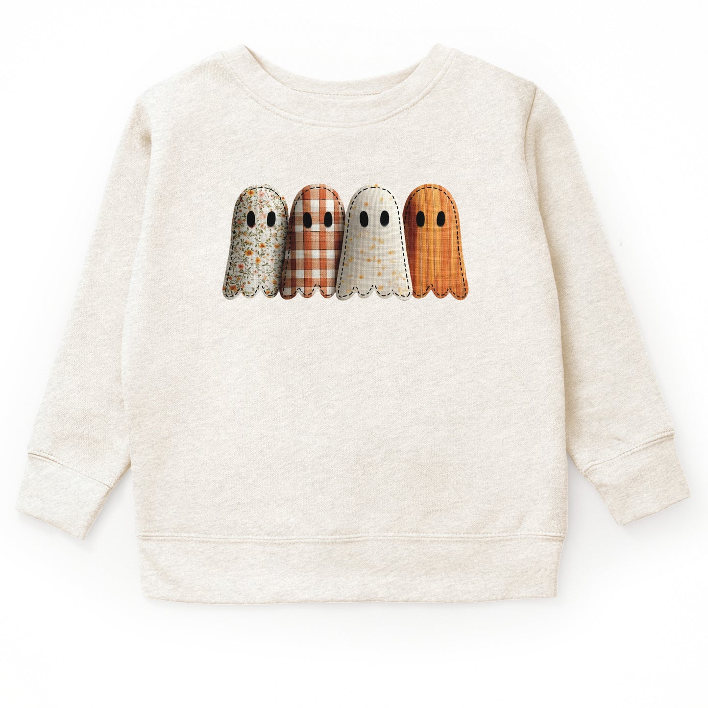 Four Ghosts Shadow Quilted Printed - Toddler Graphic Sweatshirt and Youth Graphic Sweatshirt