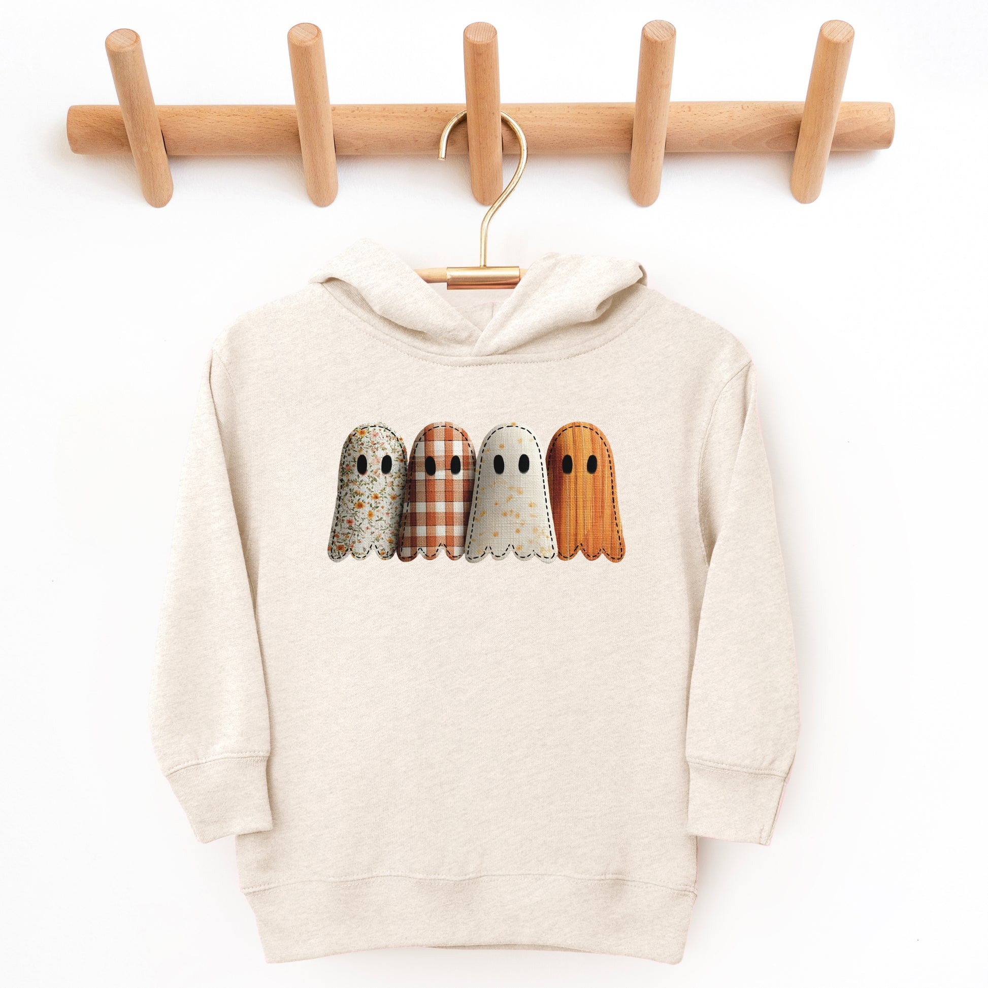 Four Ghosts Shadow Quilted Printed - Toddler Hoodie and Youth Graphic Hoodie