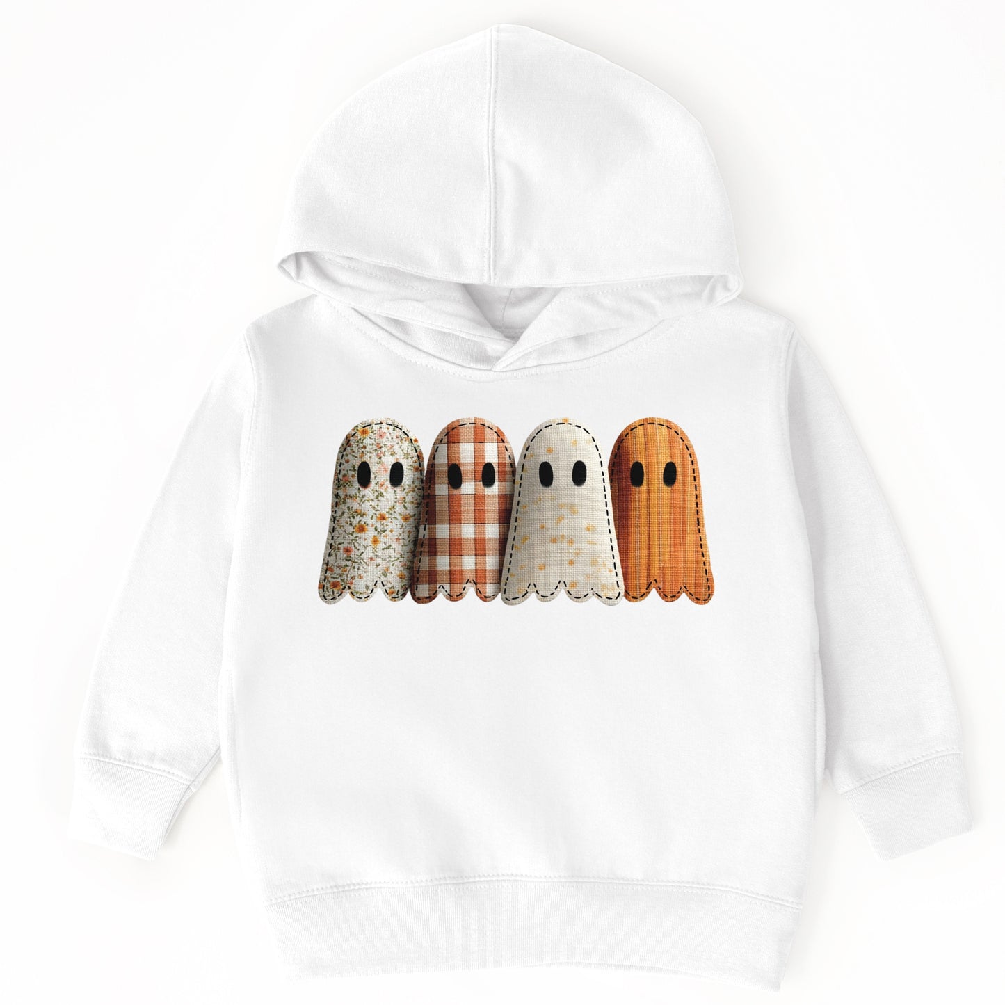 Four Ghosts Shadow Quilted Printed - Toddler Hoodie and Youth Graphic Hoodie