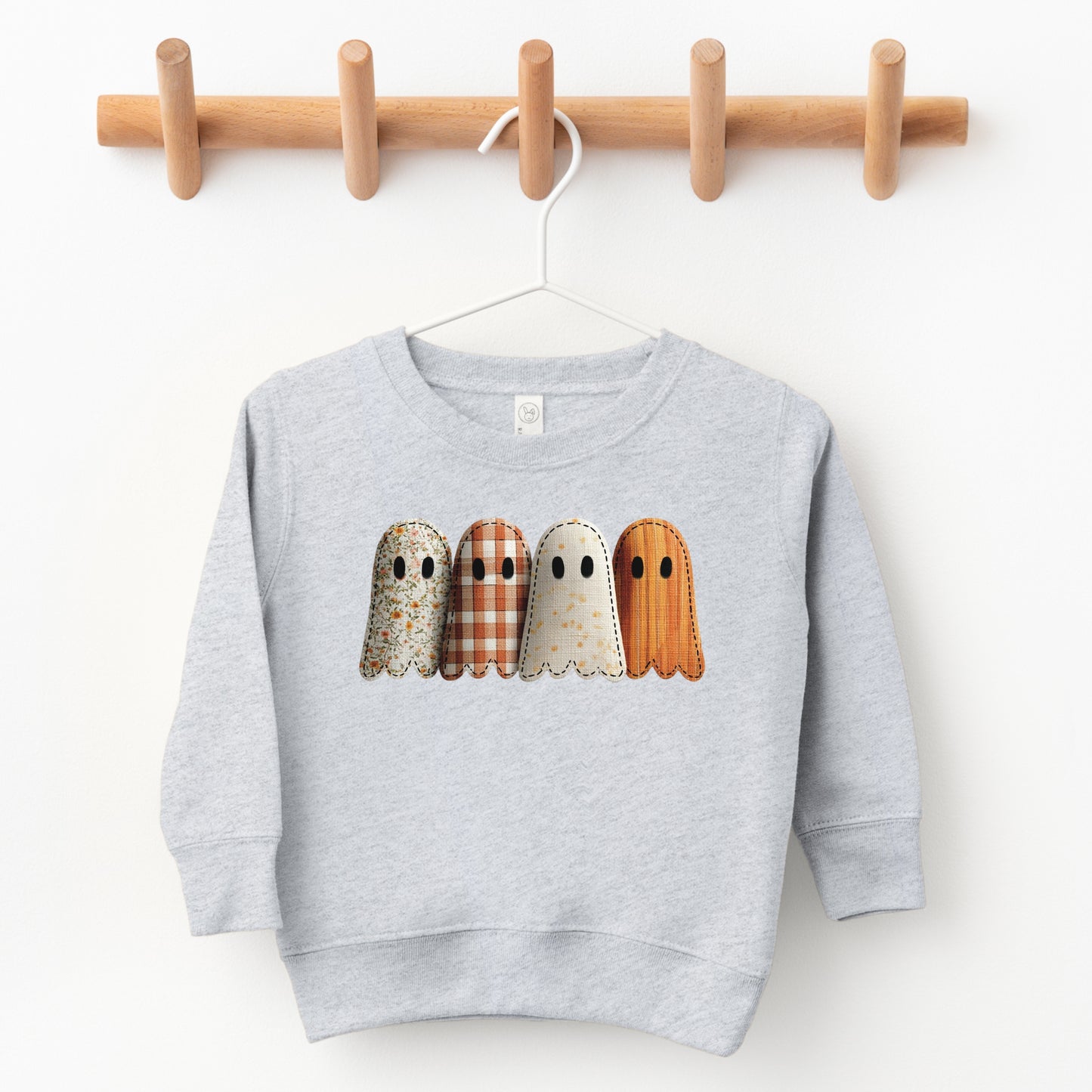 Four Ghosts Shadow Quilted Printed - Toddler Graphic Sweatshirt and Youth Graphic Sweatshirt