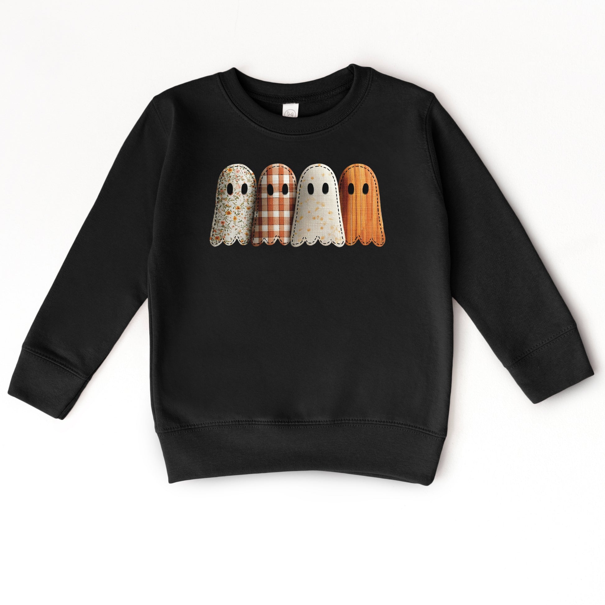 Four Ghosts Shadow Quilted Printed - Toddler Graphic Sweatshirt and Youth Graphic Sweatshirt