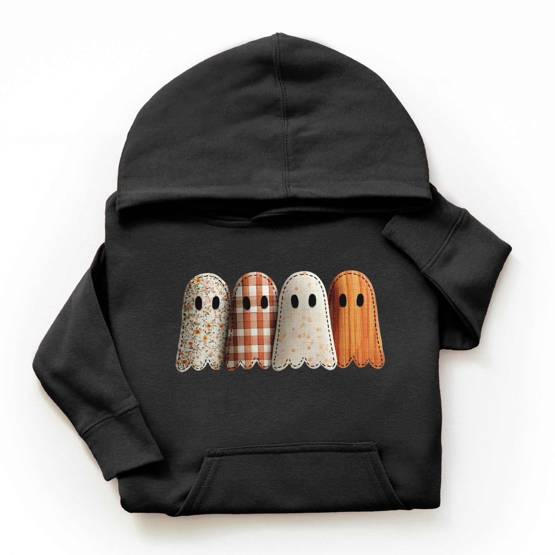 Four Ghosts Shadow Quilted Printed - Toddler Hoodie and Youth Graphic Hoodie