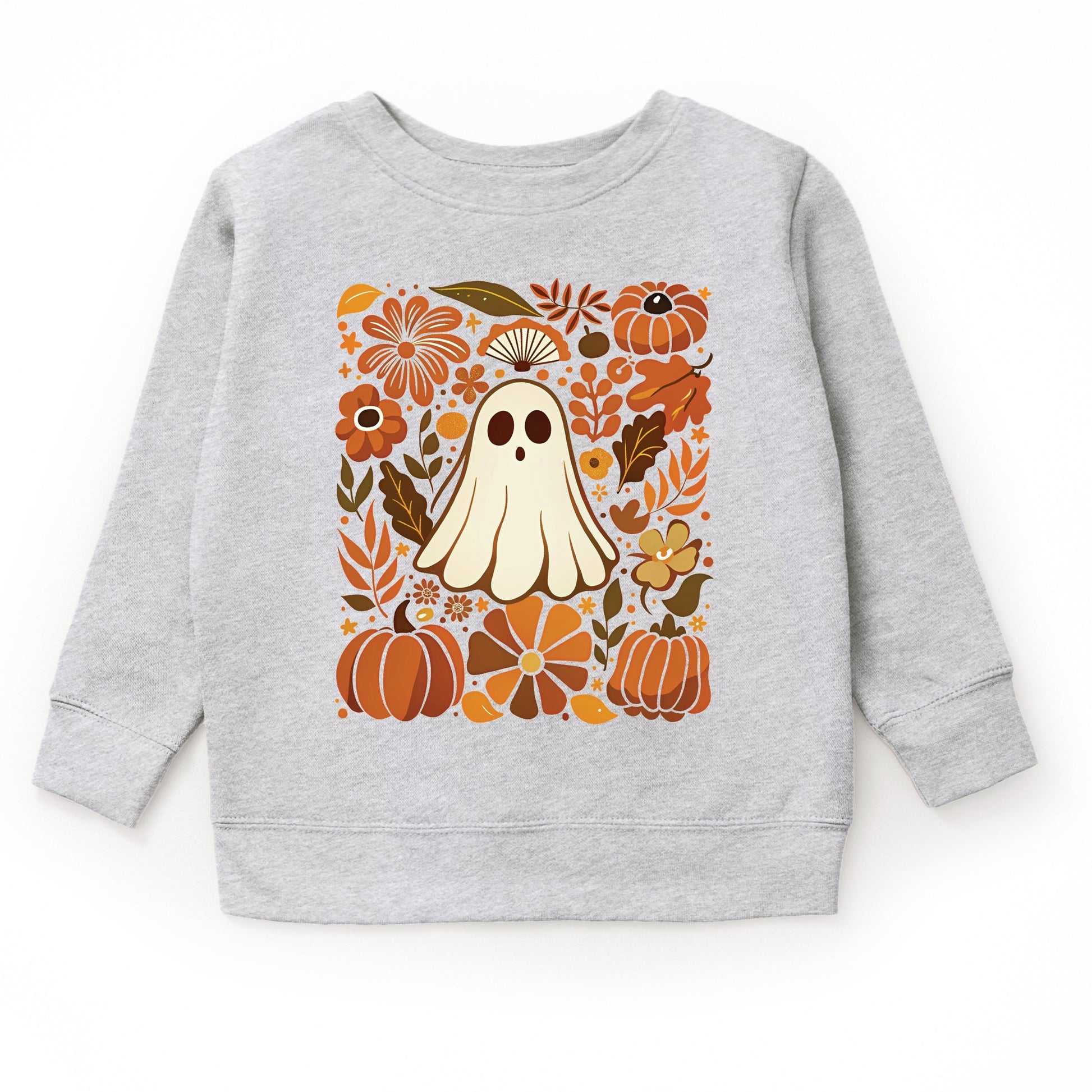 Ghost Floral Collage - Youth Graphic Sweatshirt and Toddler Graphic Sweatshirt