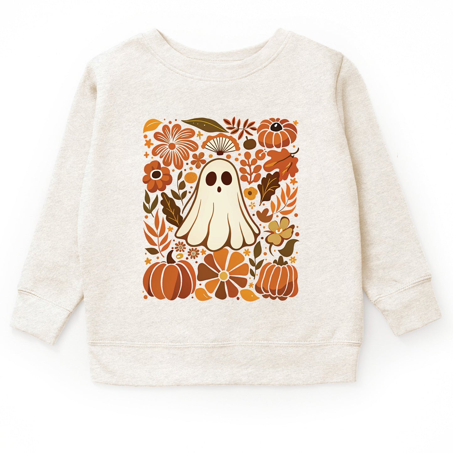 Ghost Floral Collage - Youth Graphic Sweatshirt and Toddler Graphic Sweatshirt