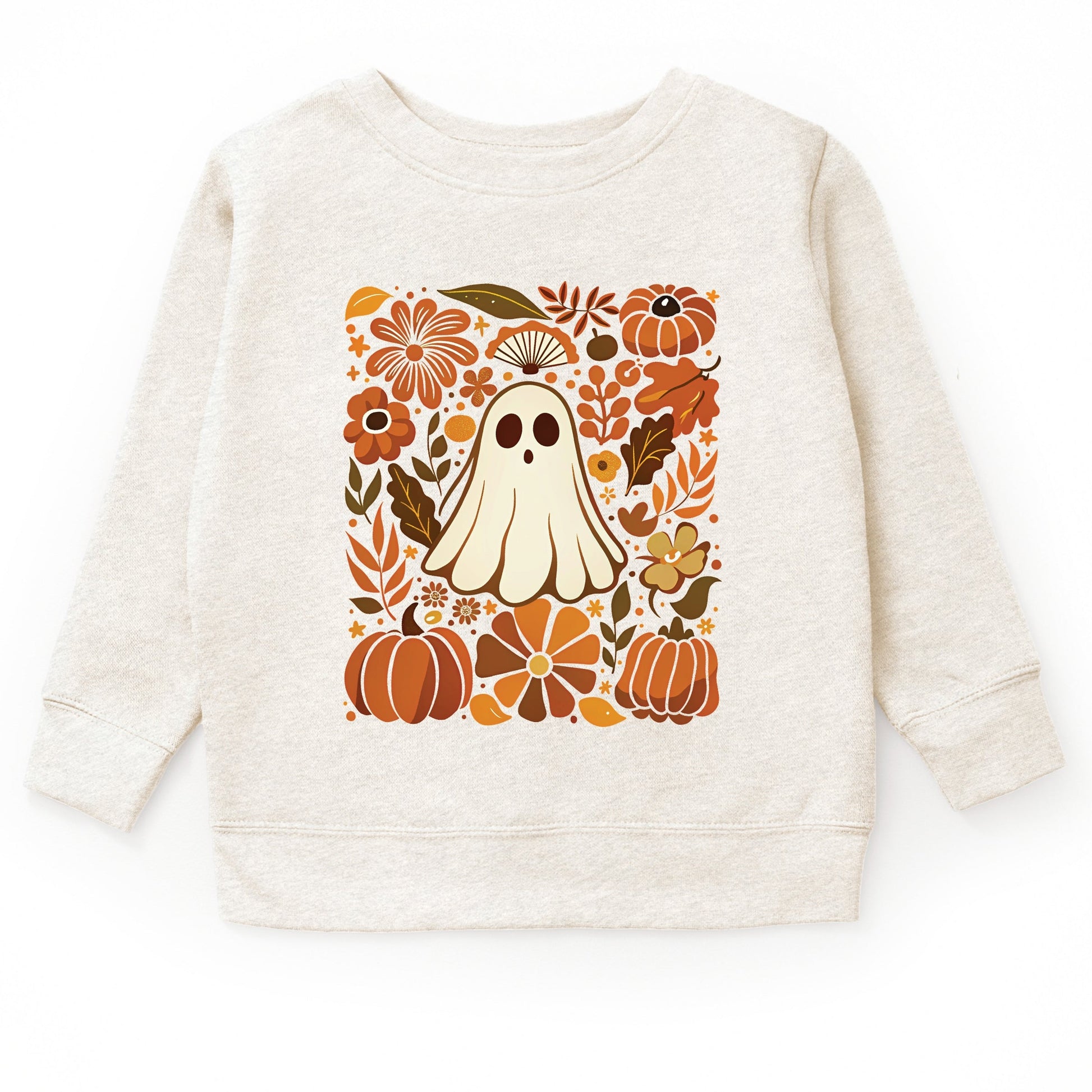 Ghost Floral Collage - Youth Graphic Sweatshirt and Toddler Graphic Sweatshirt