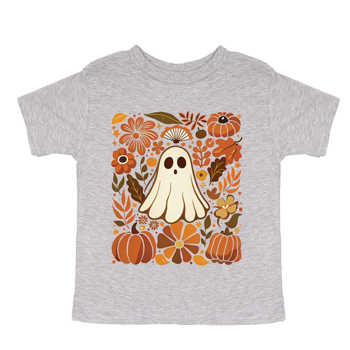 Ghost Floral Collage - Youth Short Sleeve Graphic T-Shirt and Toddler Short Sleeve Graphic T-Shirt