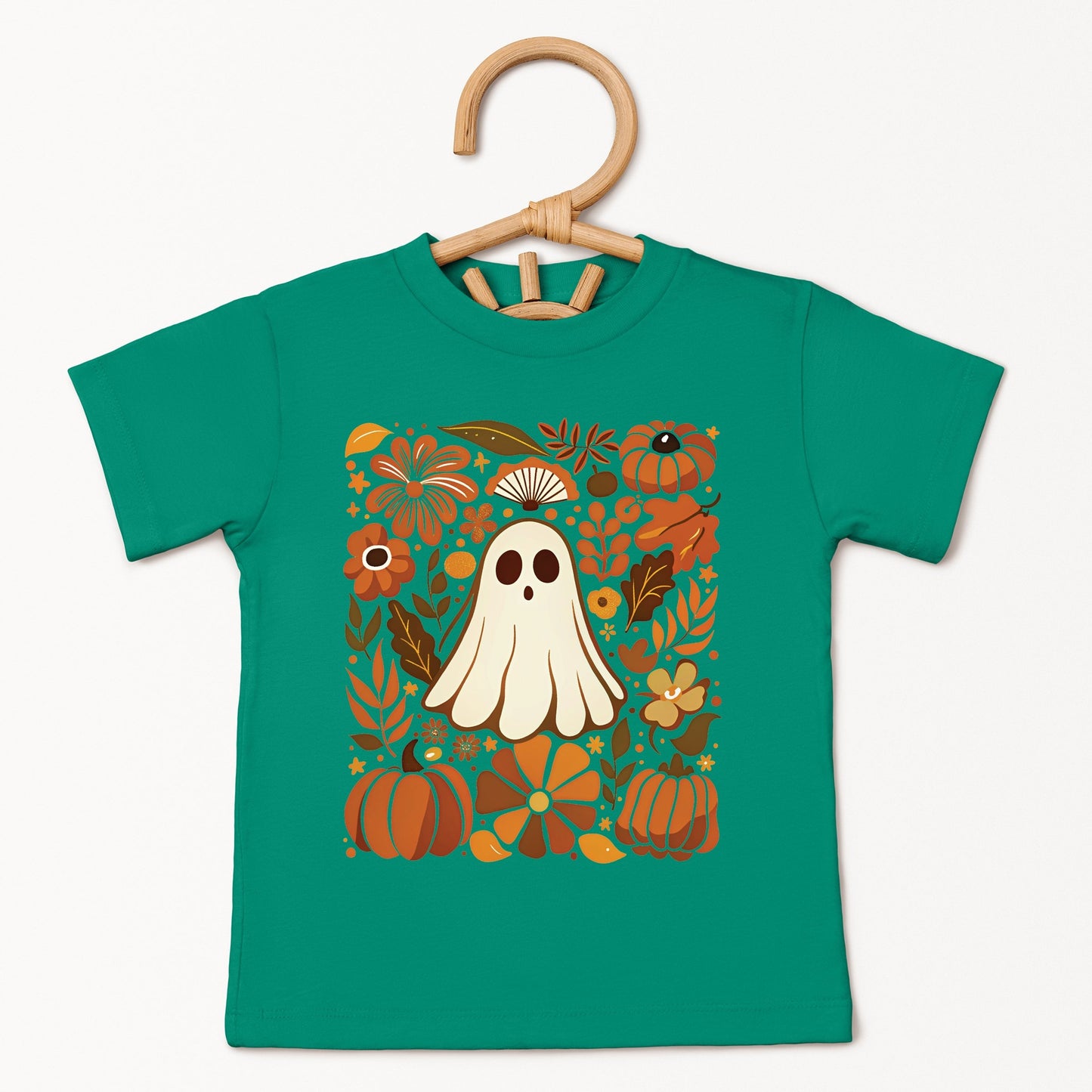 Ghost Floral Collage - Youth Short Sleeve Graphic T-Shirt and Toddler Short Sleeve Graphic T-Shirt