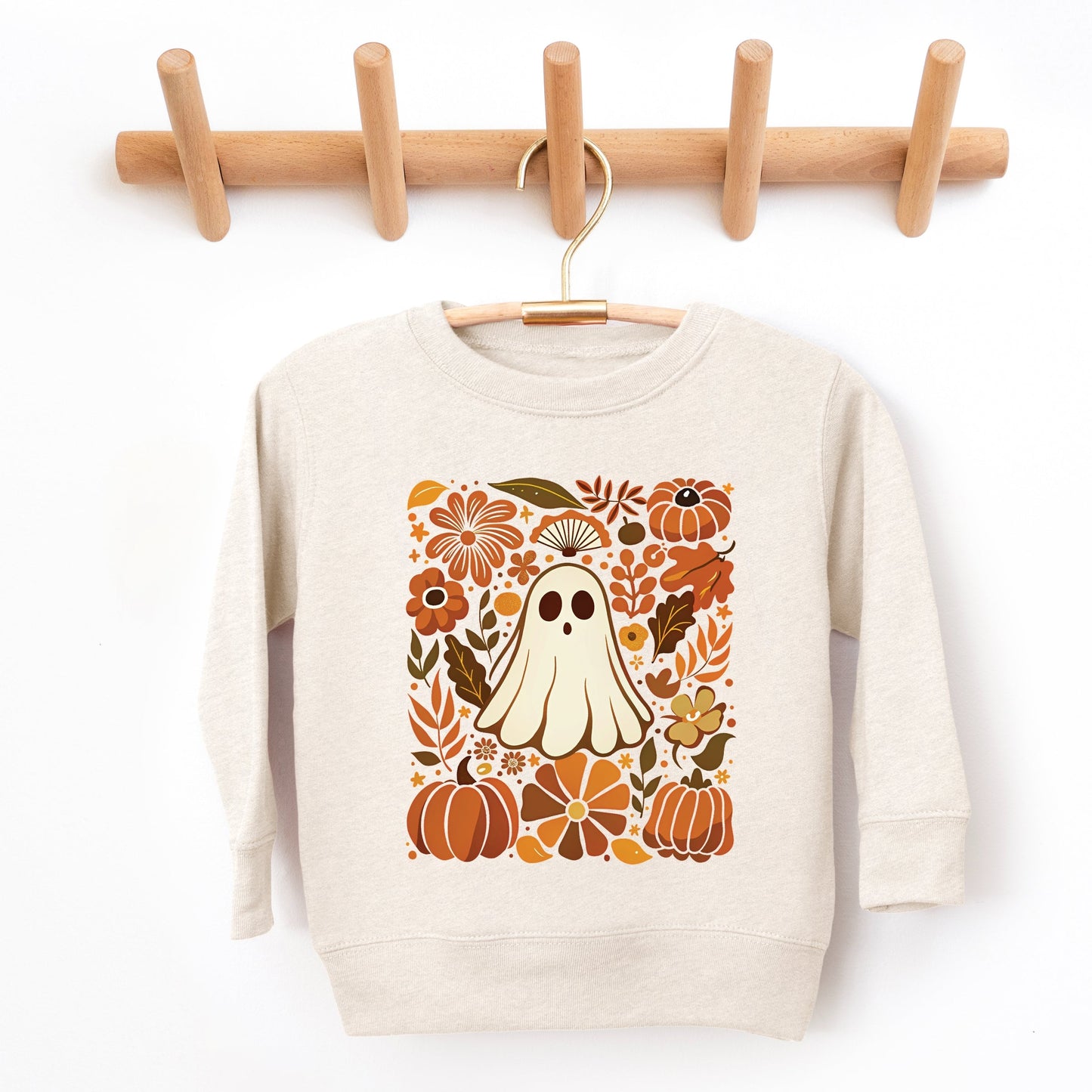 Ghost Floral Collage - Youth Graphic Sweatshirt and Toddler Graphic Sweatshirt
