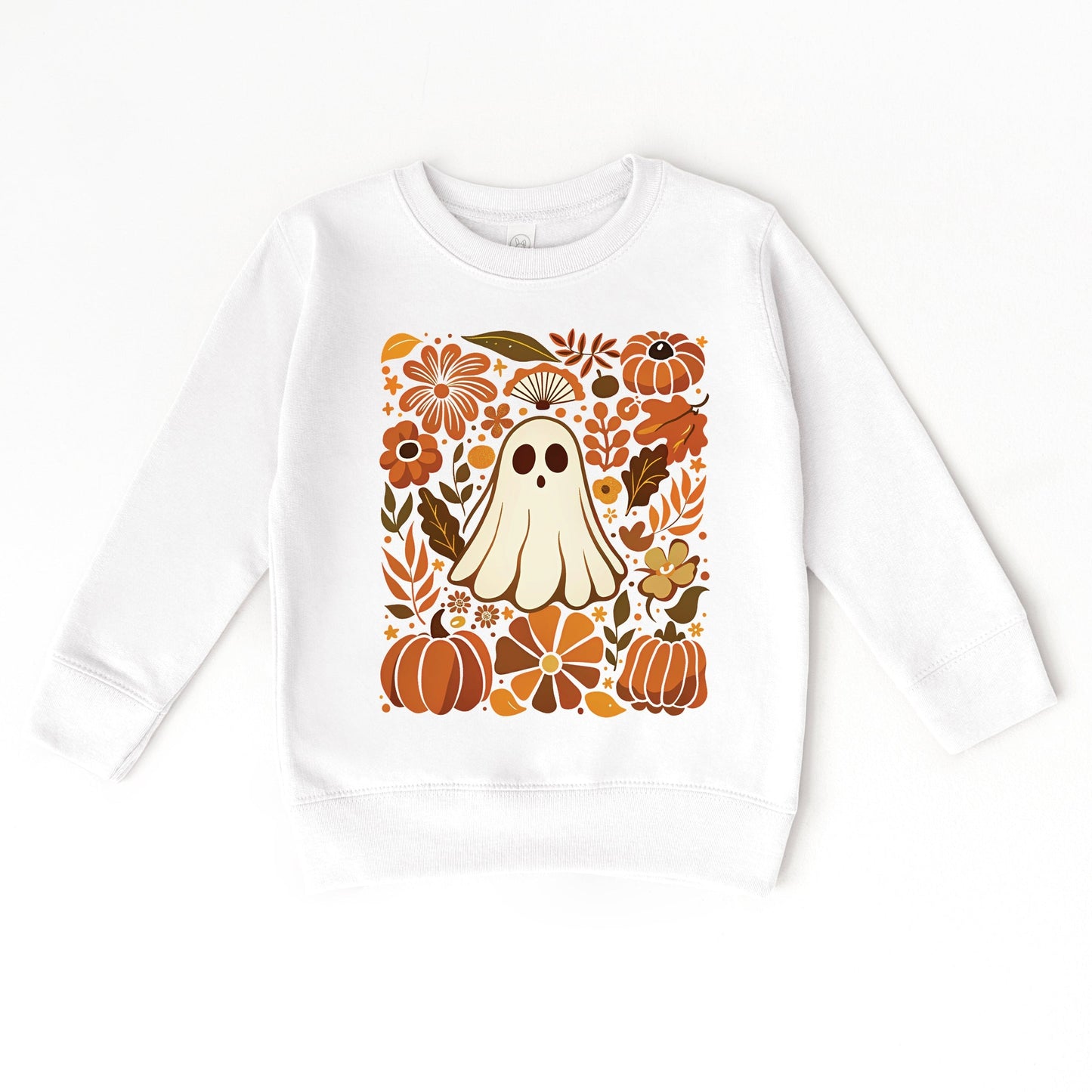 Ghost Floral Collage - Youth Graphic Sweatshirt and Toddler Graphic Sweatshirt