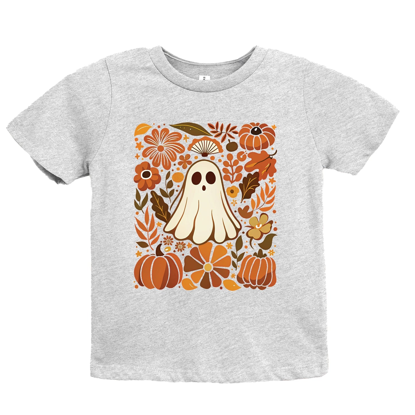 Ghost Floral Collage - Youth Short Sleeve Graphic T-Shirt and Toddler Short Sleeve Graphic T-Shirt