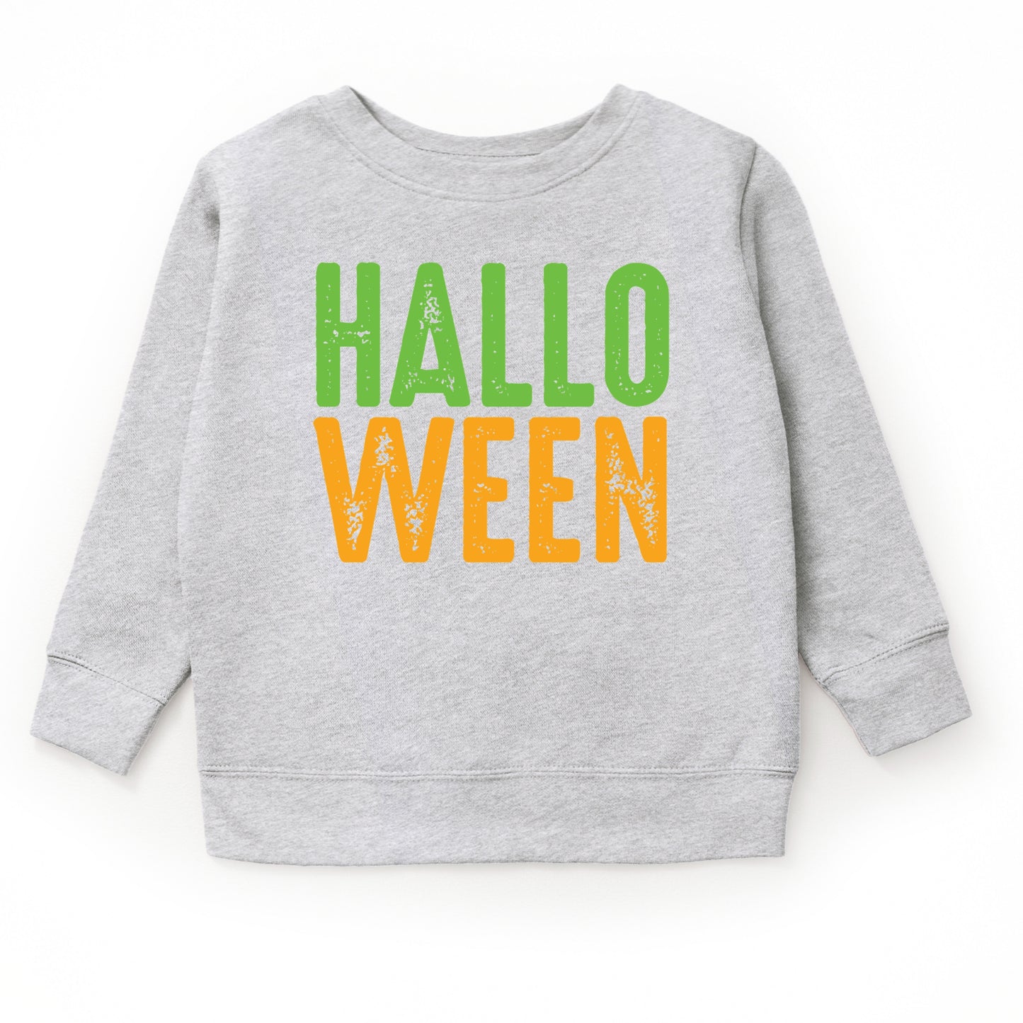 Halloween Bright Distressed - Toddler Graphic Sweatshirt and Youth Graphic Sweatshirt