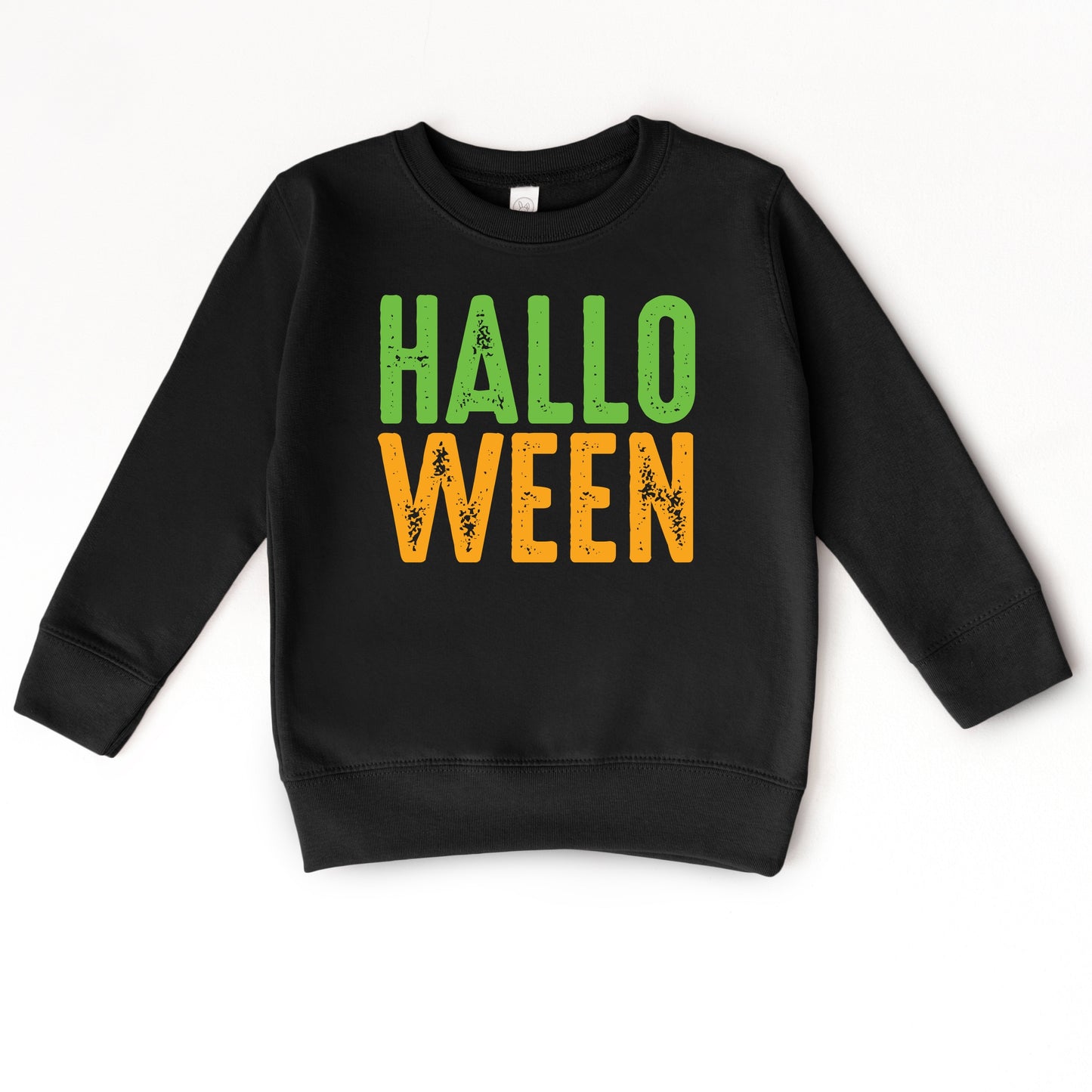 Halloween Bright Distressed - Toddler Graphic Sweatshirt and Youth Graphic Sweatshirt