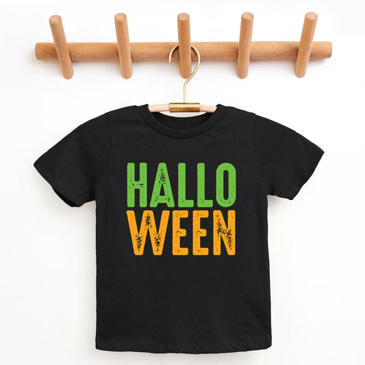 Halloween Bright Distressed - Youth Short Sleeve Graphic T-Shirt and Toddler Short Sleeve Graphic T-Shirt