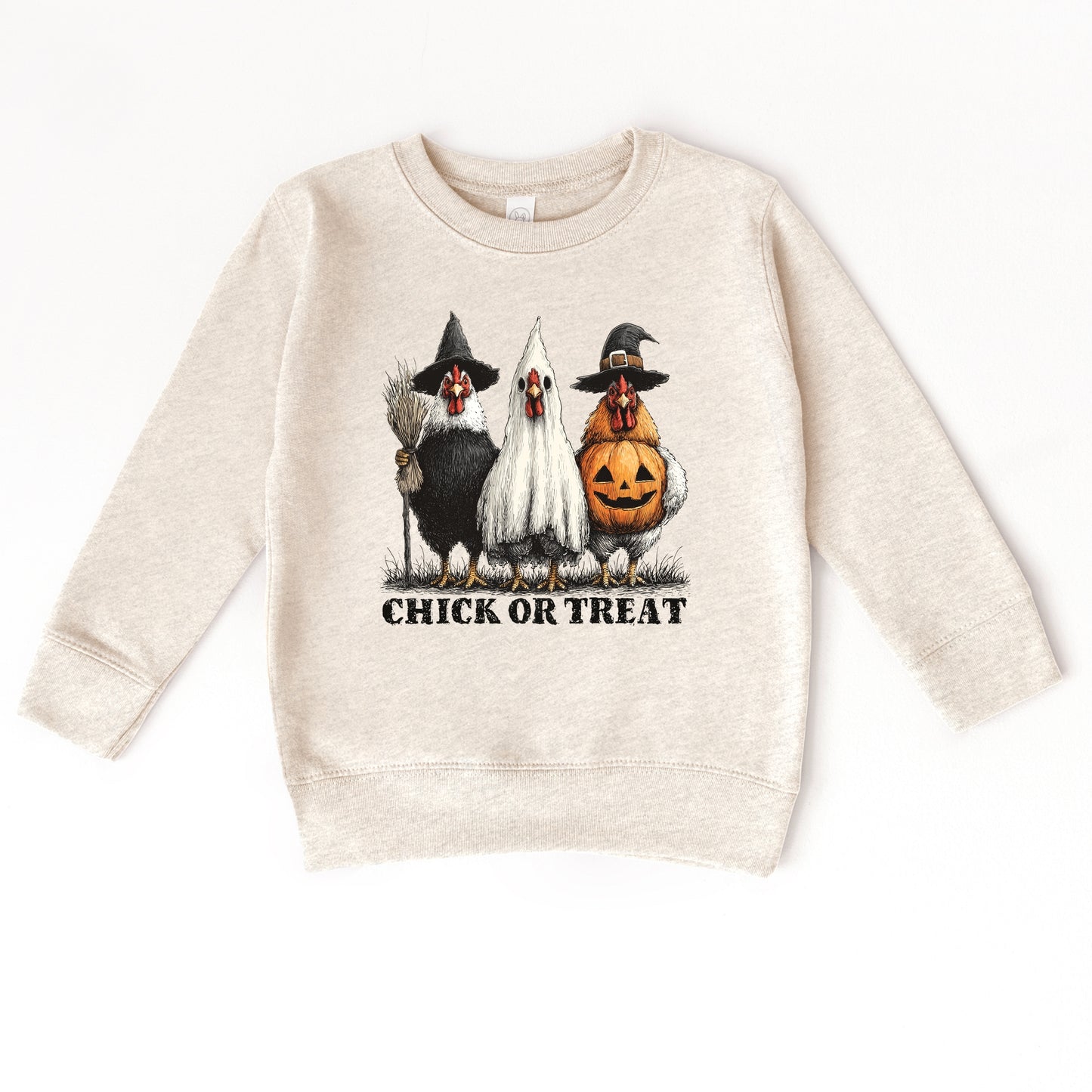 Chick or Treat Halloween Chickens - Toddler Graphic Sweatshirt and Youth Graphic Sweatshirt