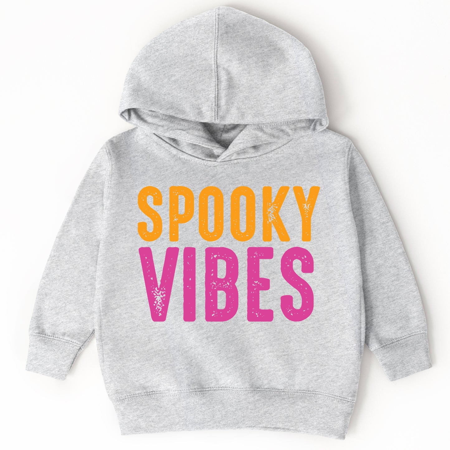 Spooky Vibes Bright Distressed - Toddler Hoodie and Youth Graphic Hoodie