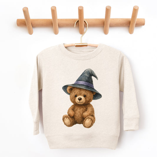 Watercolor Witchy Bear - Kids Youth Sweatshirt and Kids Toddler Sweatshirt