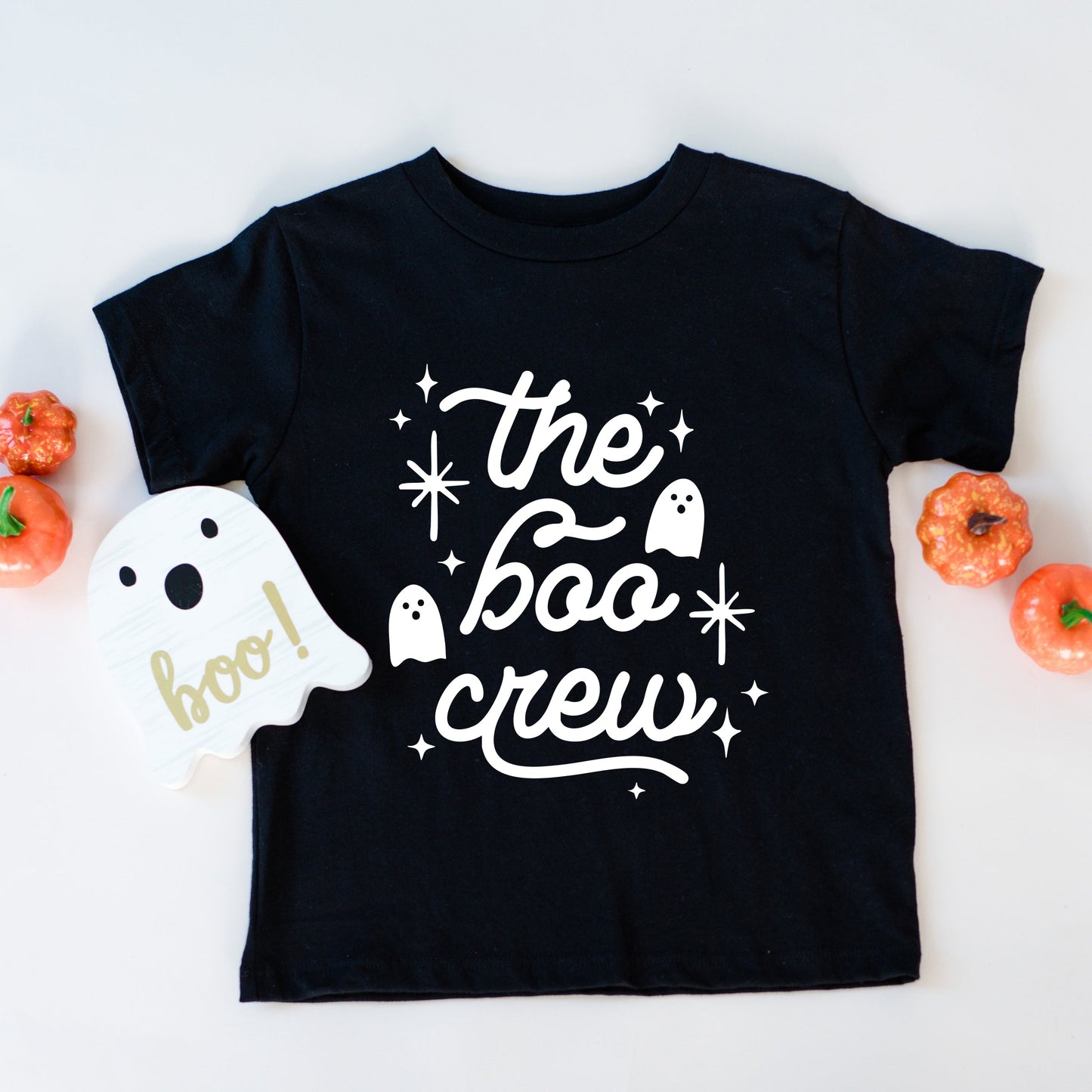 The Boo Crew Ghosts - Youth Short Sleeve Graphic T-Shirt and Toddler Short Sleeve Graphic T-Shirt