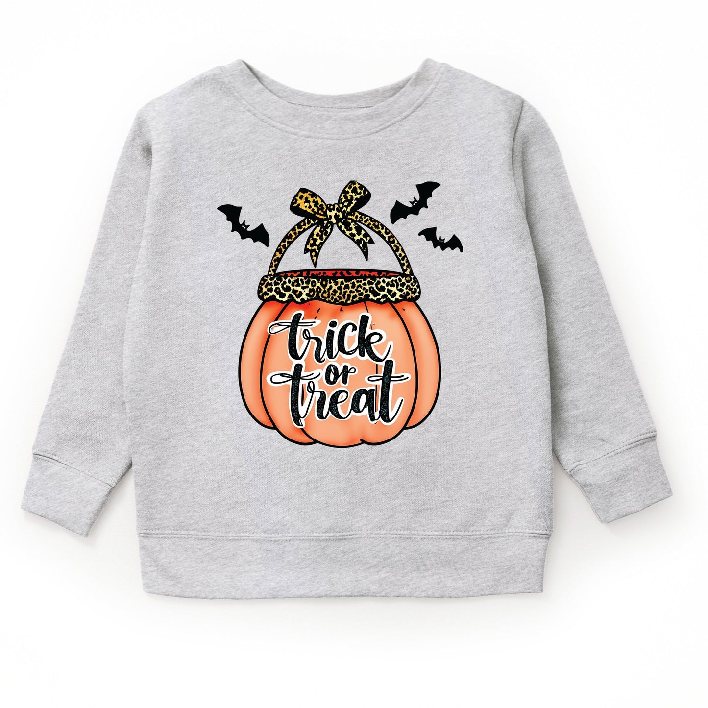 Trick of Treat Pumpkin - Toddler Graphic Sweatshirt and Youth Graphic Sweatshirt
