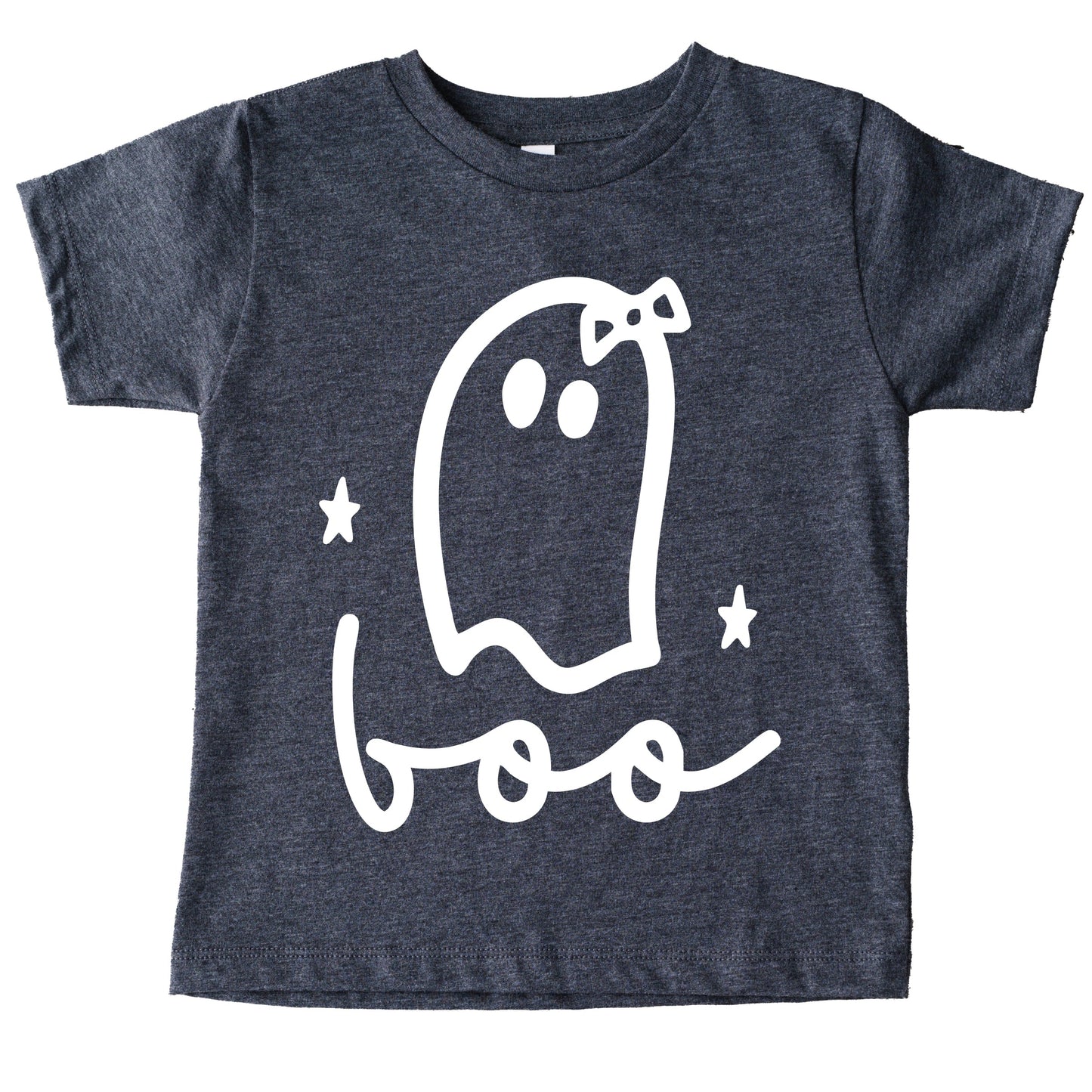 Boo Ghost Bow - Youth Short Sleeve Graphic T-Shirt and Toddler Short Sleeve Graphic T-Shirt