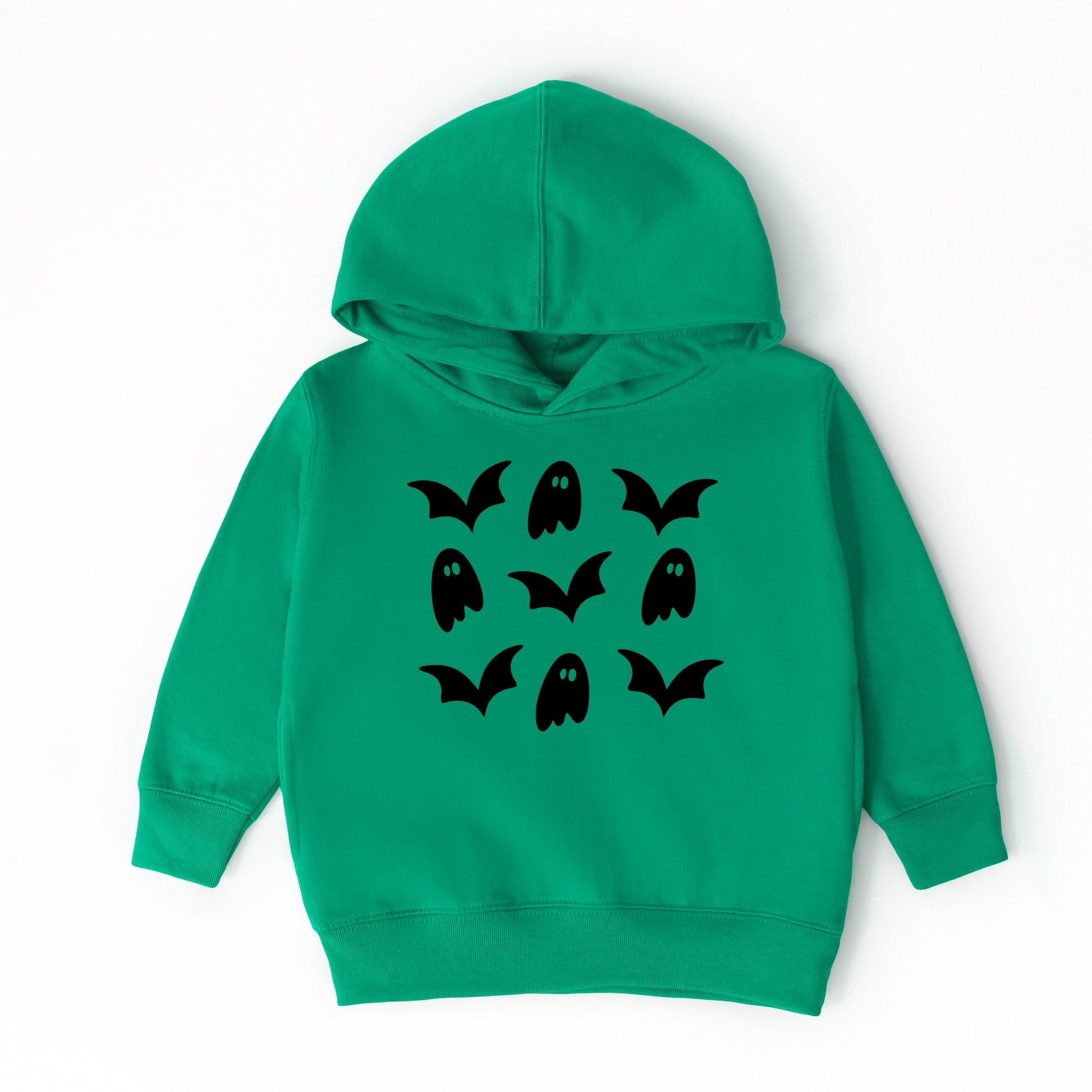 Ghosts and Bats Stacked - Toddler Hoodie