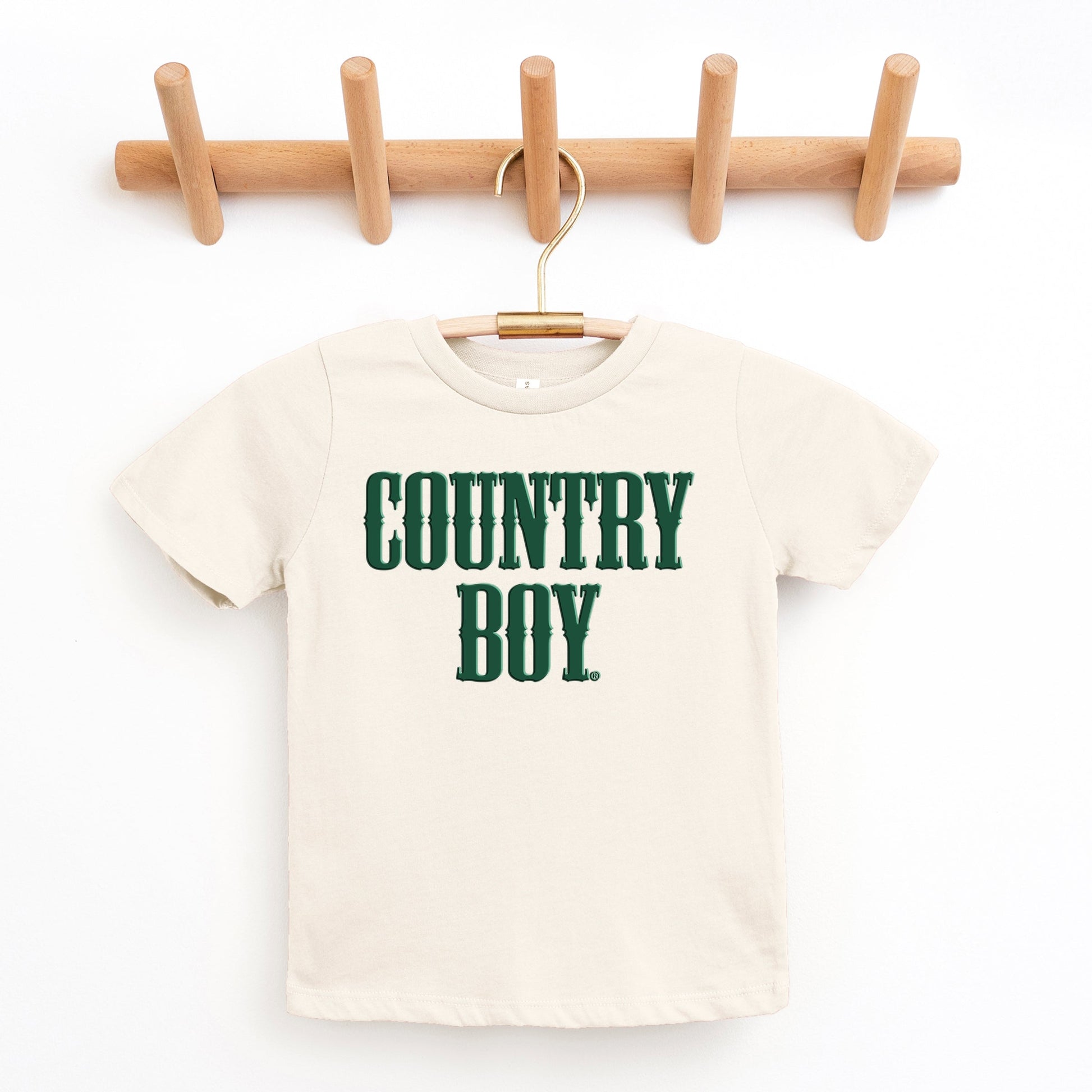 Country Boy Puff Print - Youth Short Sleeve Graphic T-Shirt and Toddler Short Sleeve Graphic T-Shirt