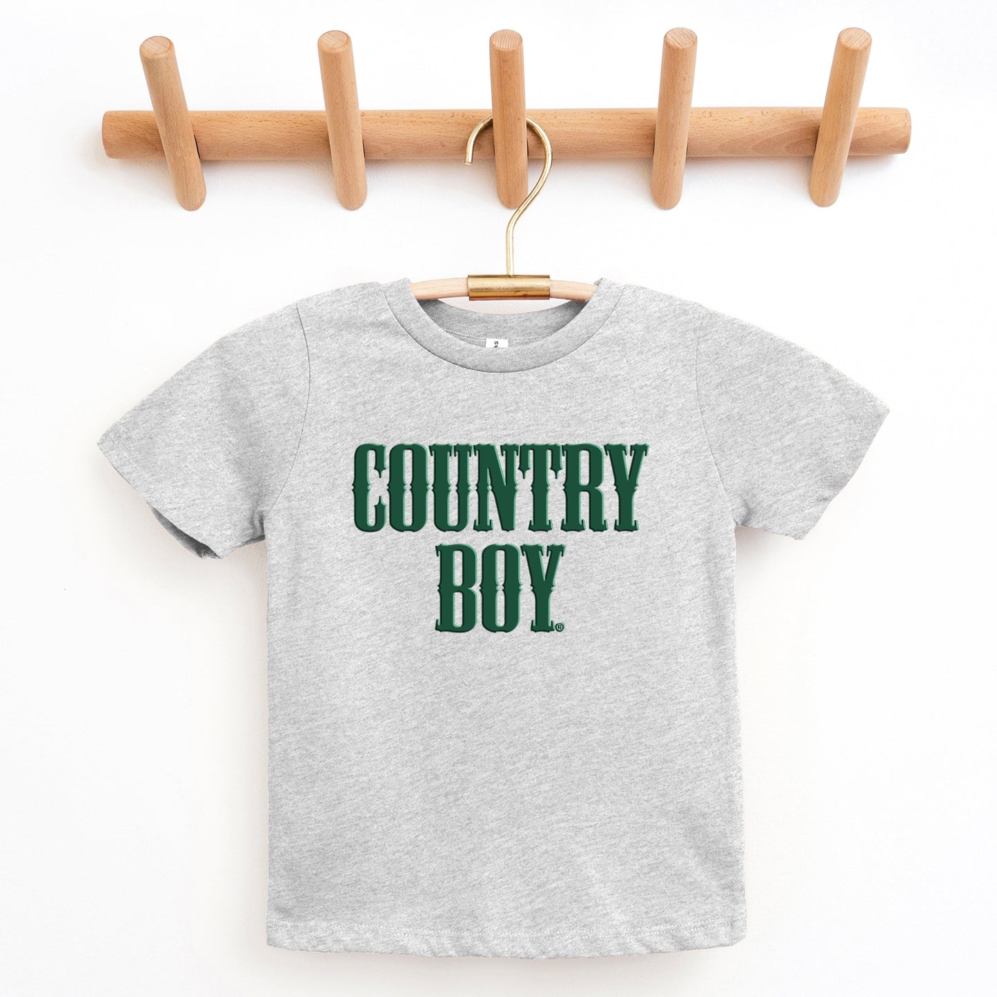 Country Boy Puff Print - Youth Short Sleeve Graphic T-Shirt and Toddler Short Sleeve Graphic T-Shirt