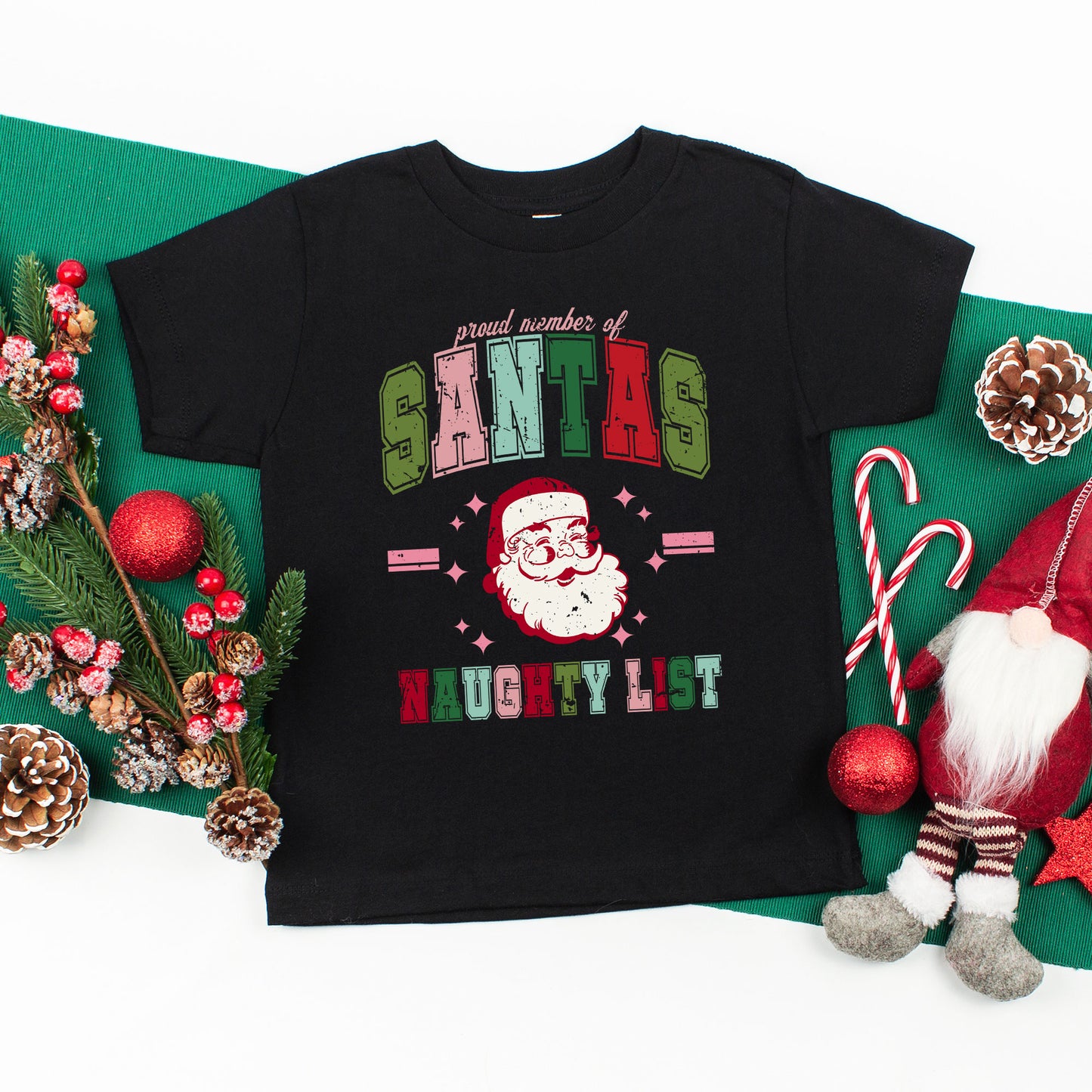 Member Of Santa's Naughty List | Youth Graphic Short Sleeve Tee