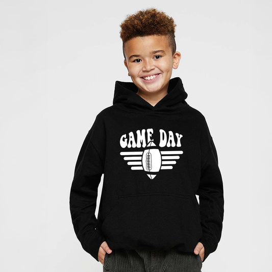 Football Game Day Stripes | Youth Graphic Hoodie