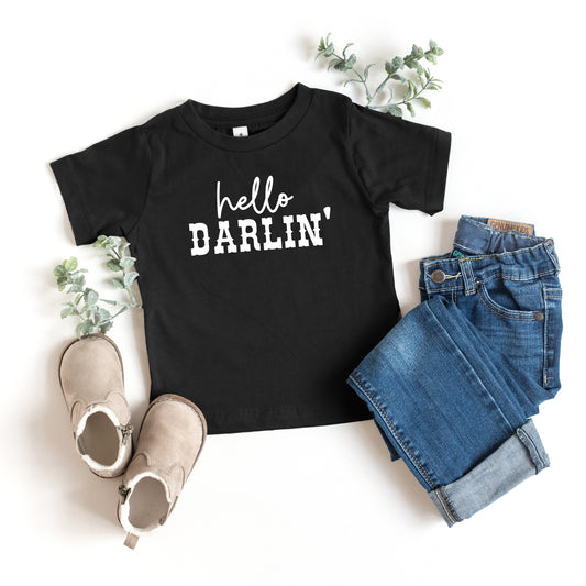 Hello Darlin' | Toddler Short Sleeve Crew Neck