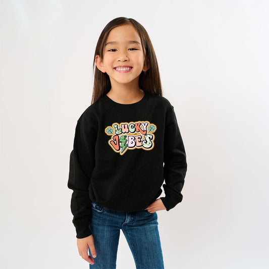 Lucky Vibes Lightning Bolt | Toddler Graphic Sweatshirt