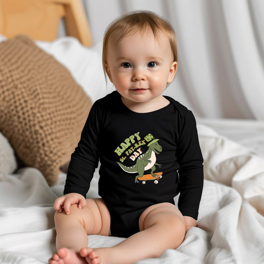 Happy St. Pat-Rex Day | Baby Graphic Long Sleeve Onesie