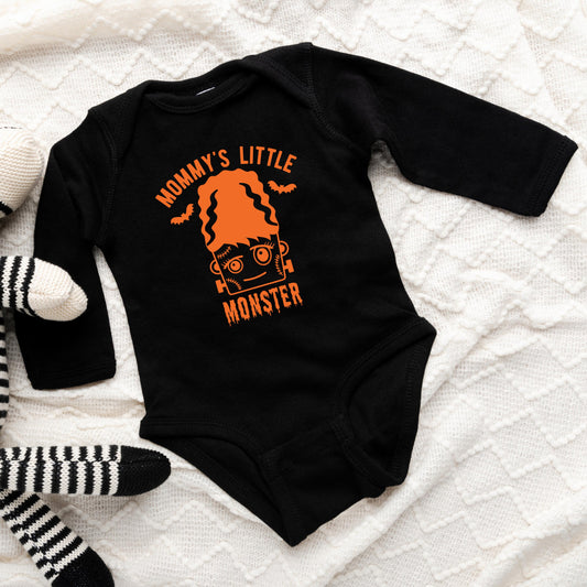 Mommy's Little Monster Girl | Baby Graphic Long Sleeve Onesie