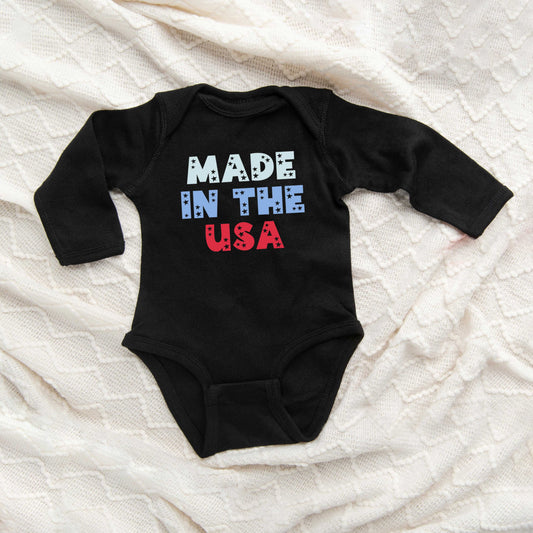 Made In The USA Pastel | Baby Long Sleeve Onesie