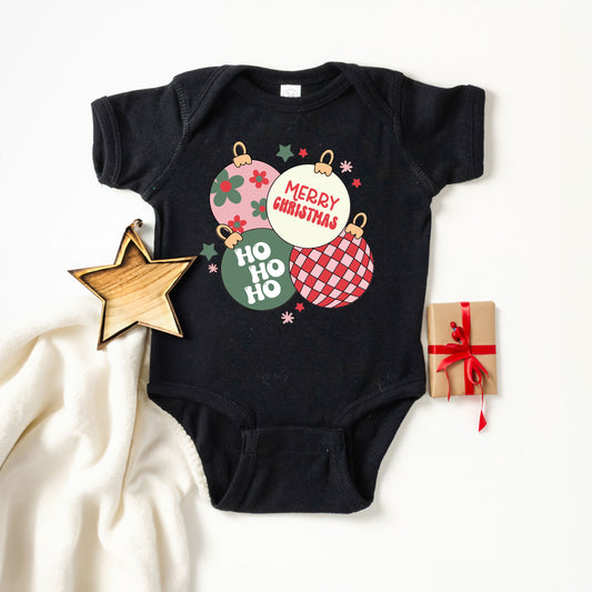 Christmas Ornaments | Baby Graphic Short Sleeve Onesie