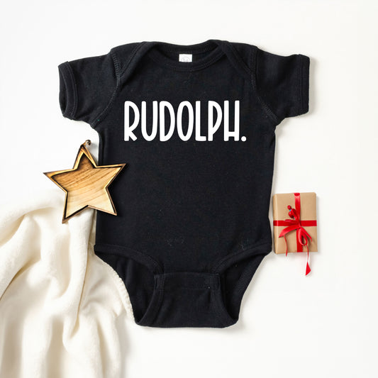 Rudolph Bold | Baby Graphic Short Sleeve Onesie